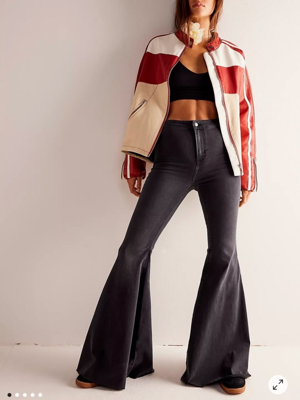 Free People Just Float On Super Flare Jeans We the Free